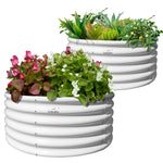 18" Tall 48" Wide Round Raised Garden Beds (Set of 2) - Anleolife