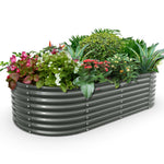 24" Extra Tall 6x3 ft Rust-Resistant Raised Garden Bed - Anleolife