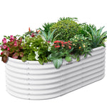 24" Extra Tall 6x3 ft Galvanized Steel Raised Garden Bed - Anleolife