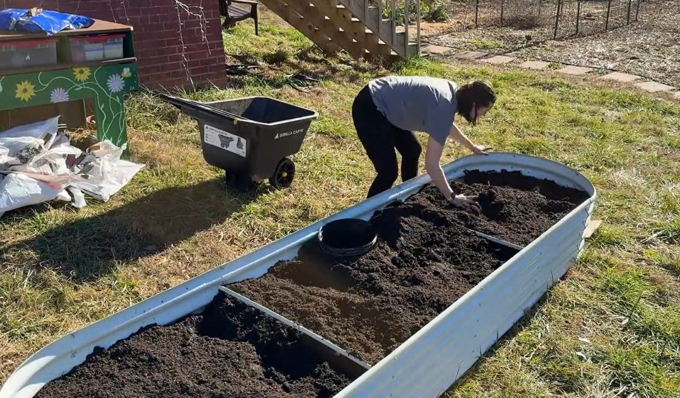 Set of 8: 12x3x1.5ft Oval Modular Metal Raised Garden Bed (White) - Anleolife
