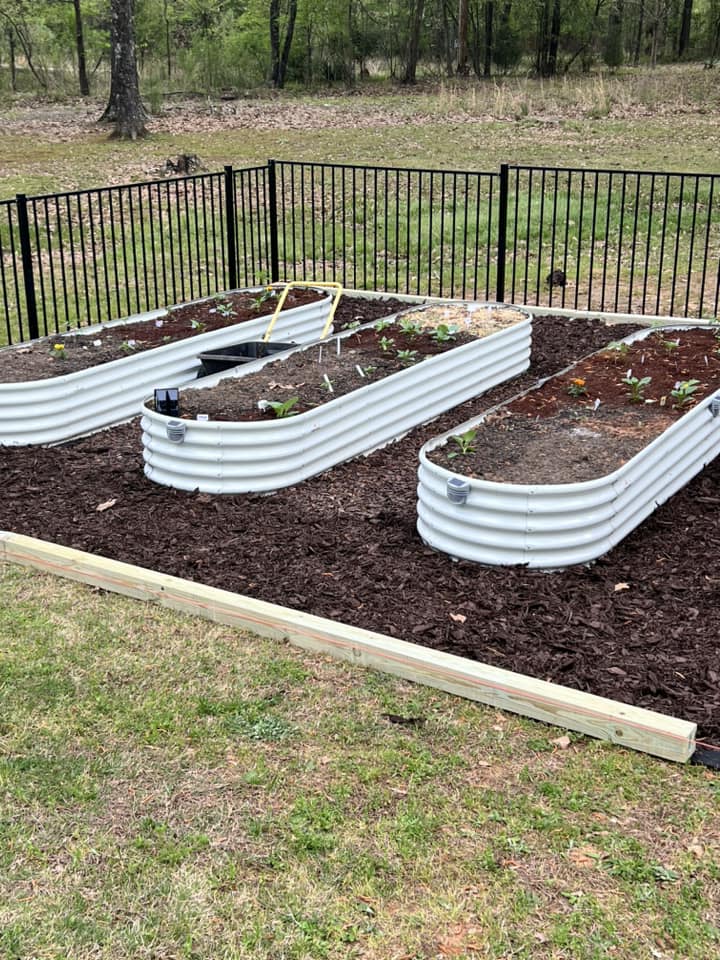 Set of 6: 12x3x1.5ft Oval Modular Metal Raised Garden Bed (White) - Anleolife