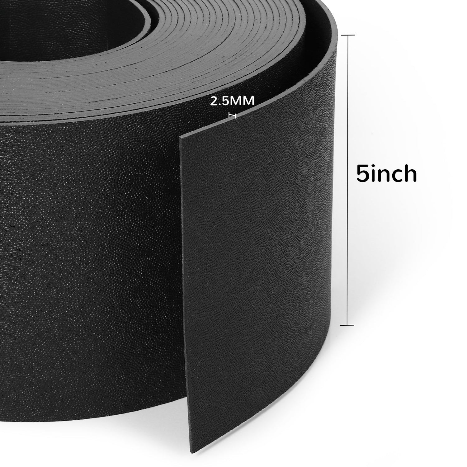 5''x 20ft Anti-UV Black Plastic Garden Landscape Edging, 6pcs Stakes incl. - Anleolife