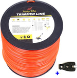 Anleolife Commercial Square Trimmer Line .130'' x 420ft, 3lb Orange - Anleolife
