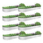 18" Tall 12x3 ft Rust-Resistant Raised Garden Beds (Set of 8) - Anleolife