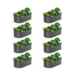 24" Extra Tall 8x4 ft Modular Raised Garden Beds (Set of 8) - Anleolife