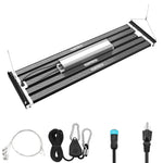 730W Stretchable LED Grow Lights Samsung LM301H EVO Diodes Full Spectrum Lamp(Black) - Anleolife