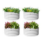 18" Tall 48" Wide Round Raised Garden Beds (Set of 4) - Anleolife