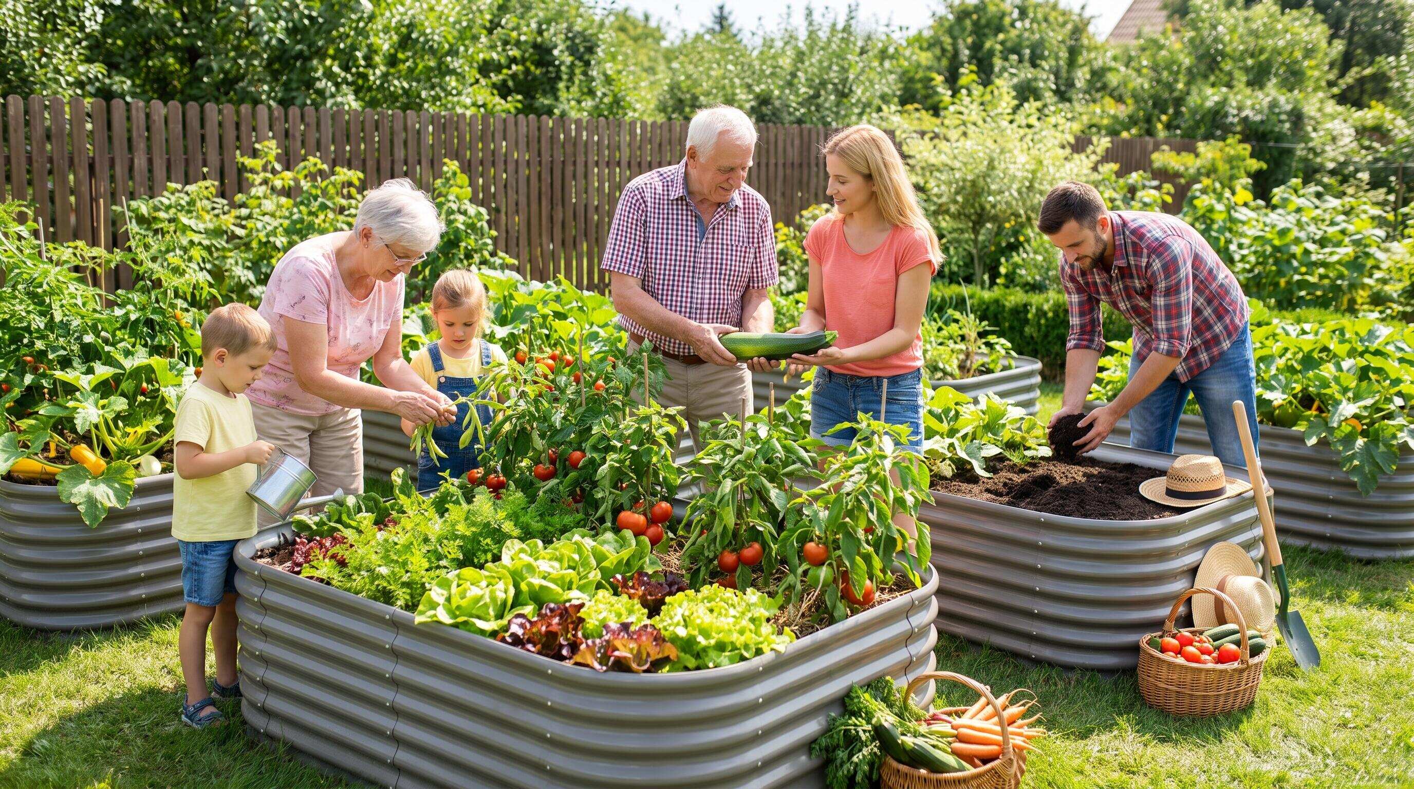 Multi-Generational Backyard Gardening Ideas for Busy Households This Summer