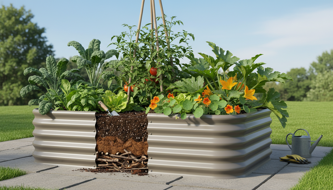 How Much Soil for a 4x8 Raised Bed? 2026 Calculator + 3-Layer Recipe (Cost: $45-$80)