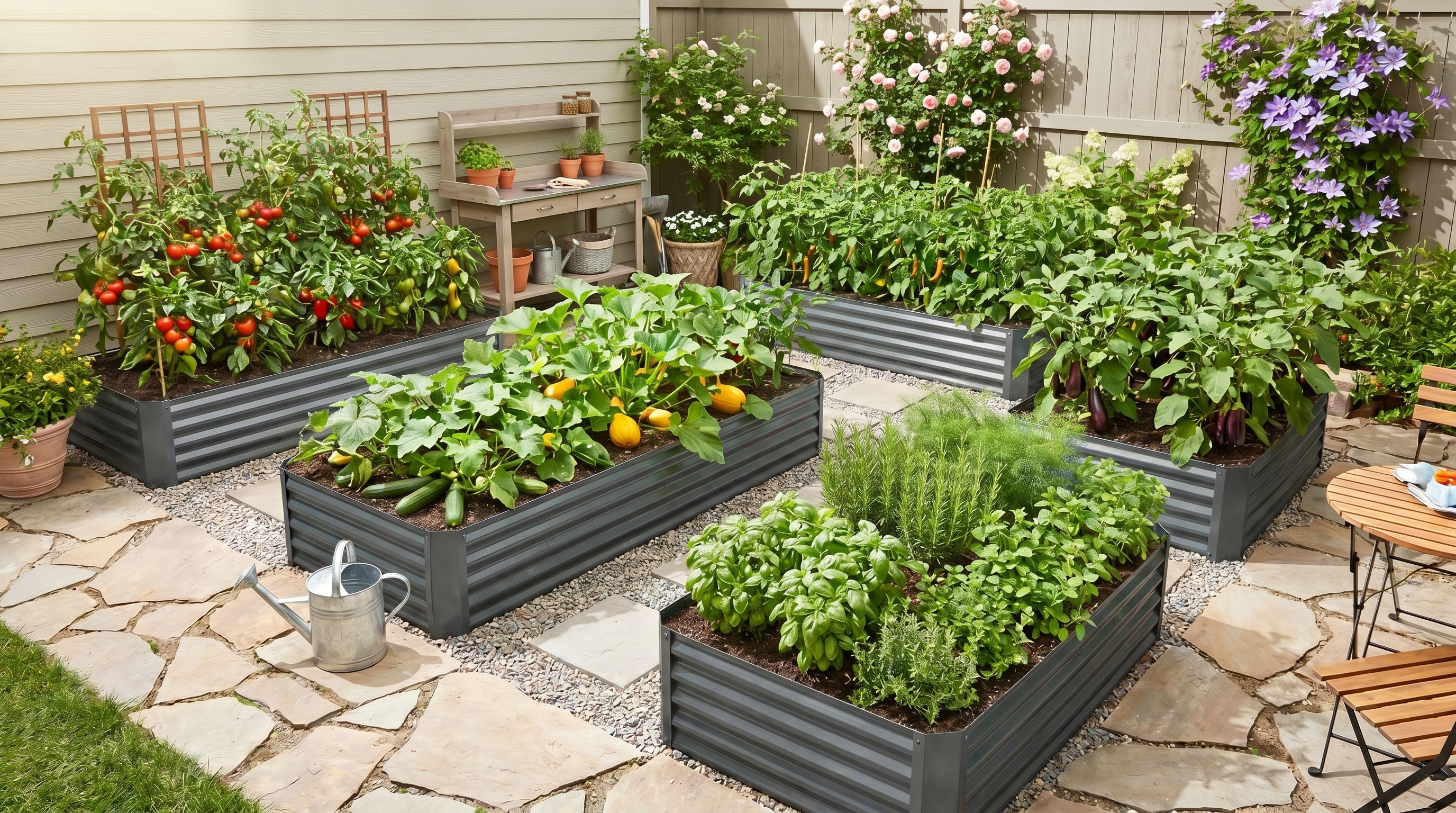 How to Turn a Small Patio Into a Productive Raised Bed Garden This Summer