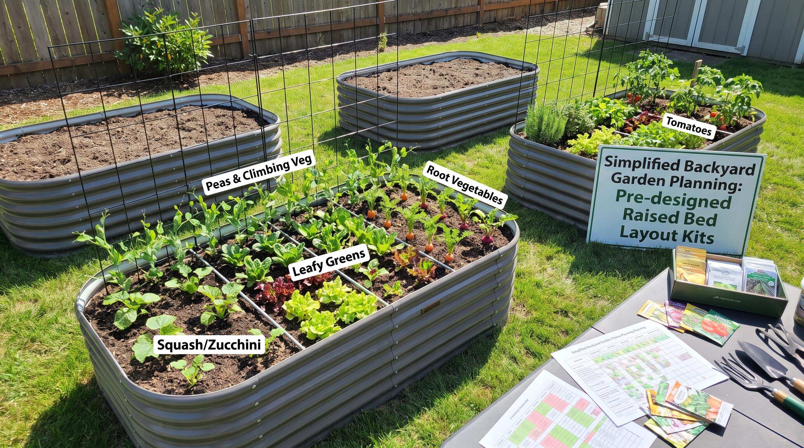 How Pre-Designed Layout Kits Simplify Backyard Garden Planning