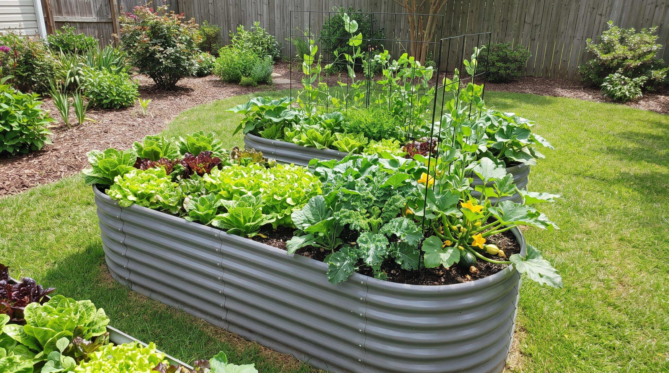 Are Metal Raised Garden Beds Safe for Growing Organic Vegetables?