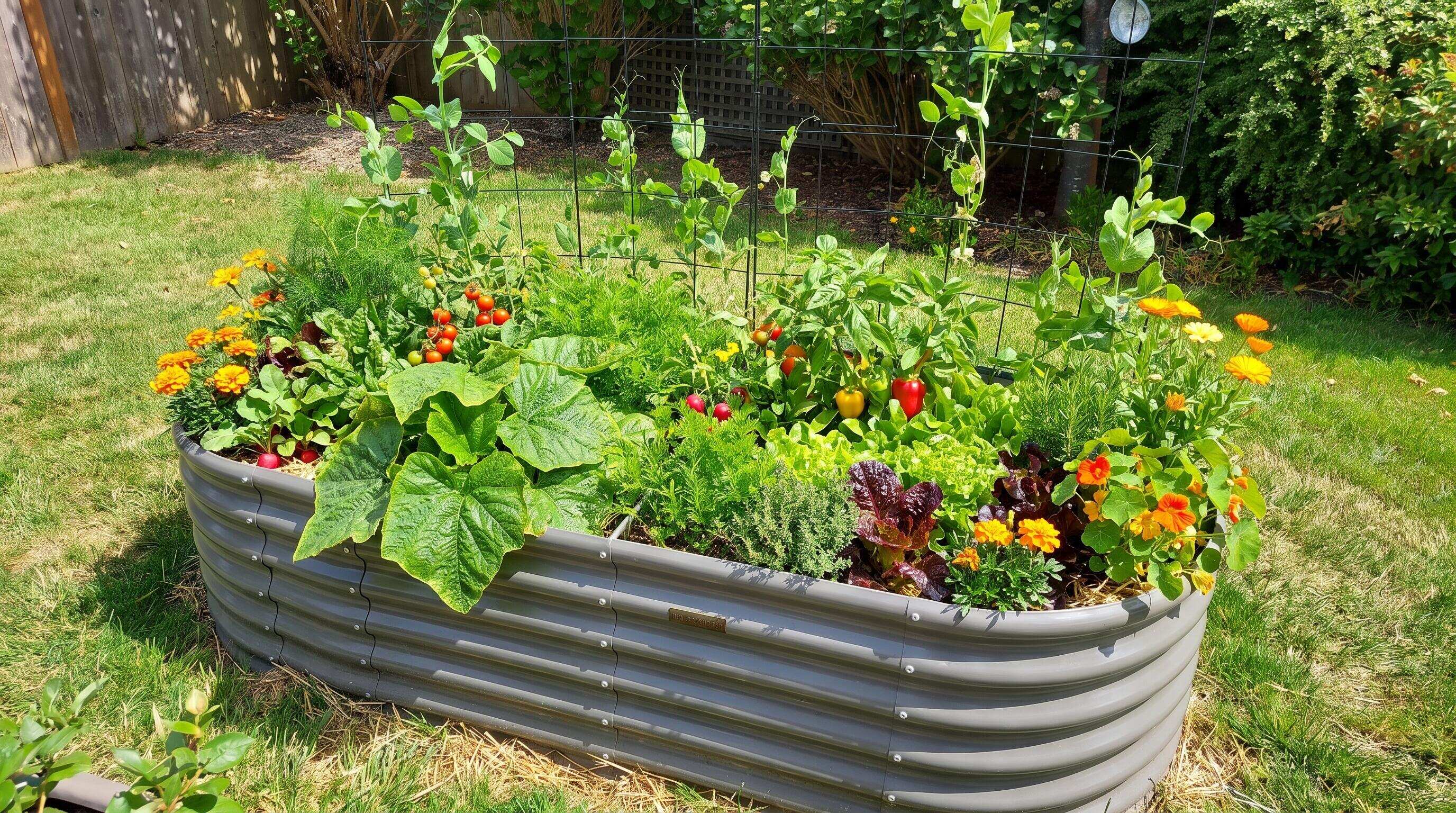 How to Configure a 4x8 Raised Bed for Vegetables, Herbs, and Flowers