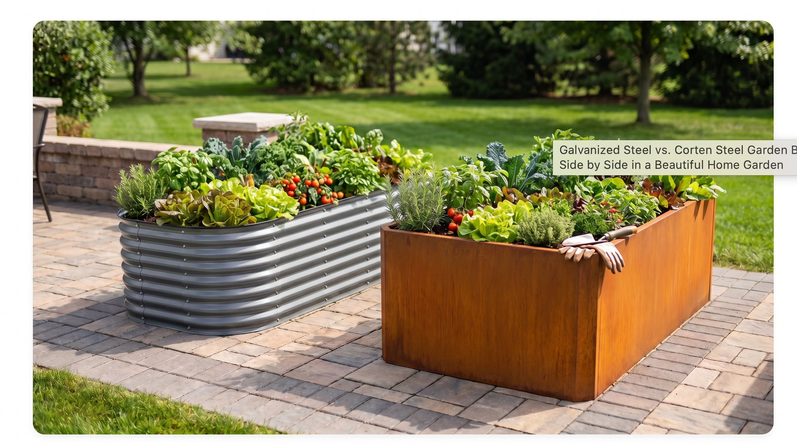 Galvanized Steel vs. Corten Steel Garden Beds: What's the Real Difference?