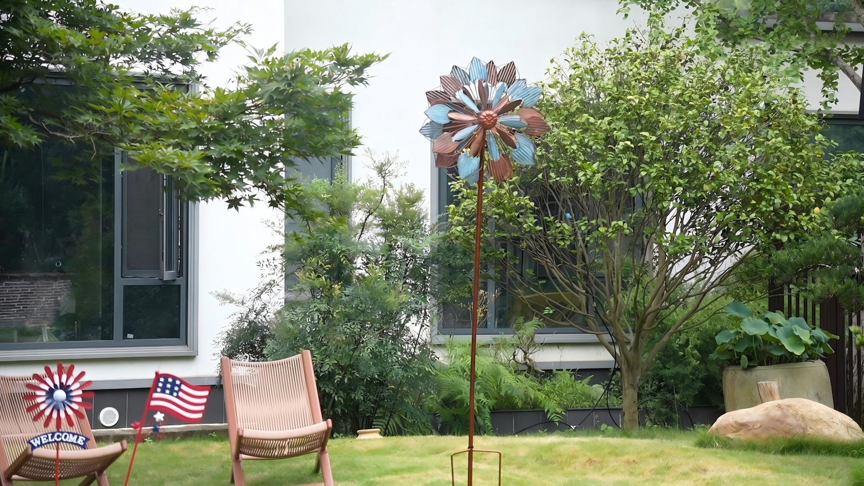 Hollow Flower Metal Wind Spinner Assembly Video | Anleolife