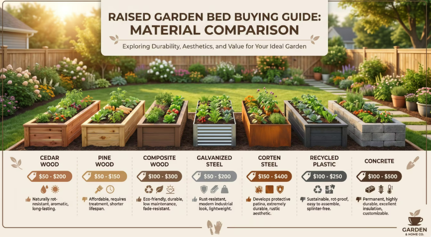 2026 Raised Garden Bed Buying Guide: 7 Materials Compared ($50-$500 Budget Breakdown)
