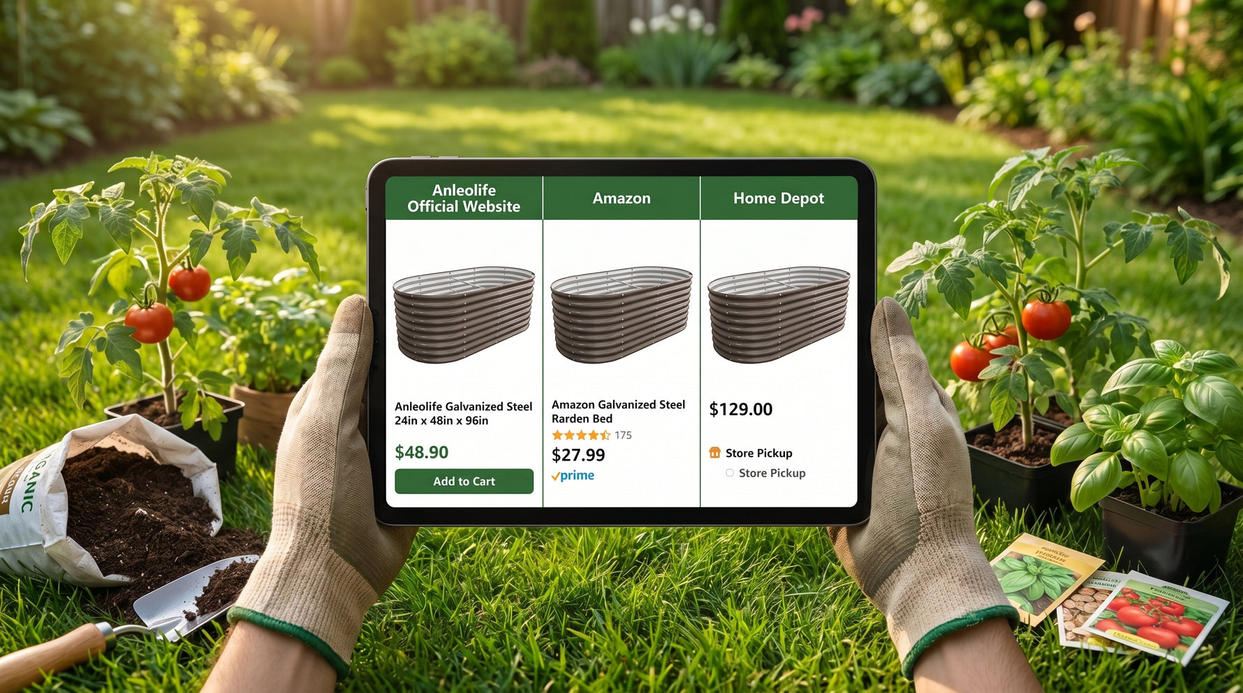 Where to Buy Anleolife Raised Garden Beds: Website vs. Amazon vs. Home Depot