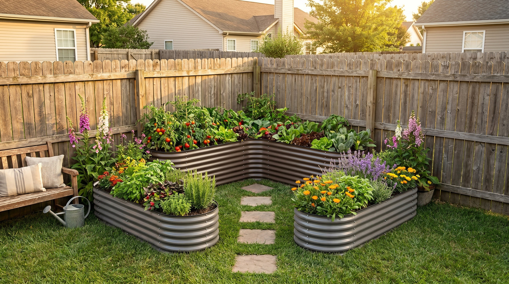 Best Raised Garden Bed Shapes for Corner Yard Spaces