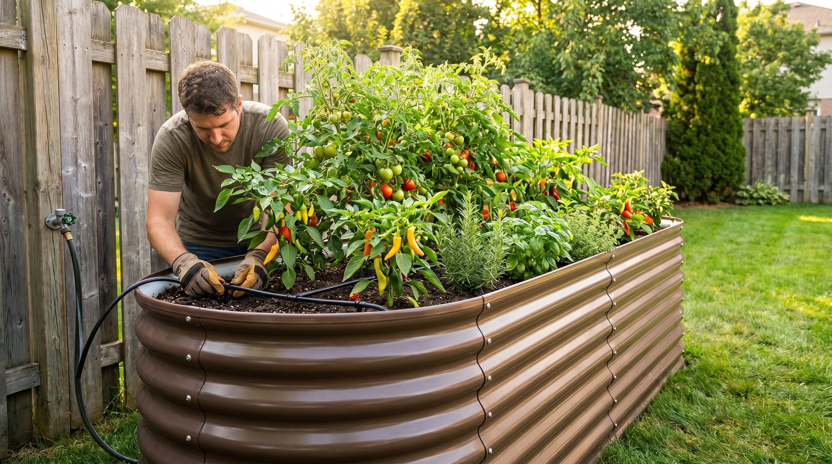 Drip Irrigation Setup for Raised Garden Beds — Step-by-Step Beginner Tutorial with Anleolife