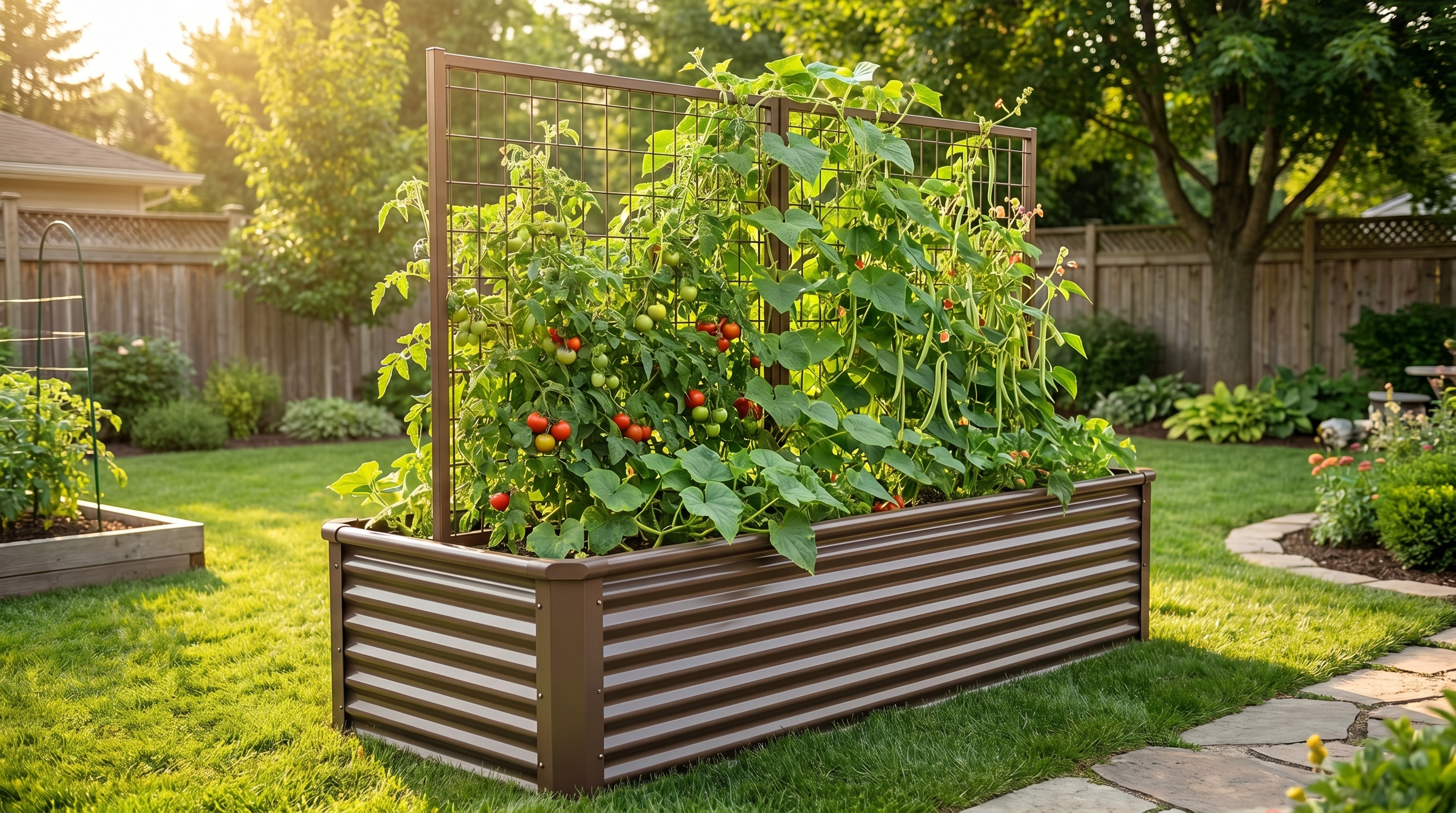 Trellis Systems for Raised Garden Beds: Maximizing Vertical Growing Space This Summer