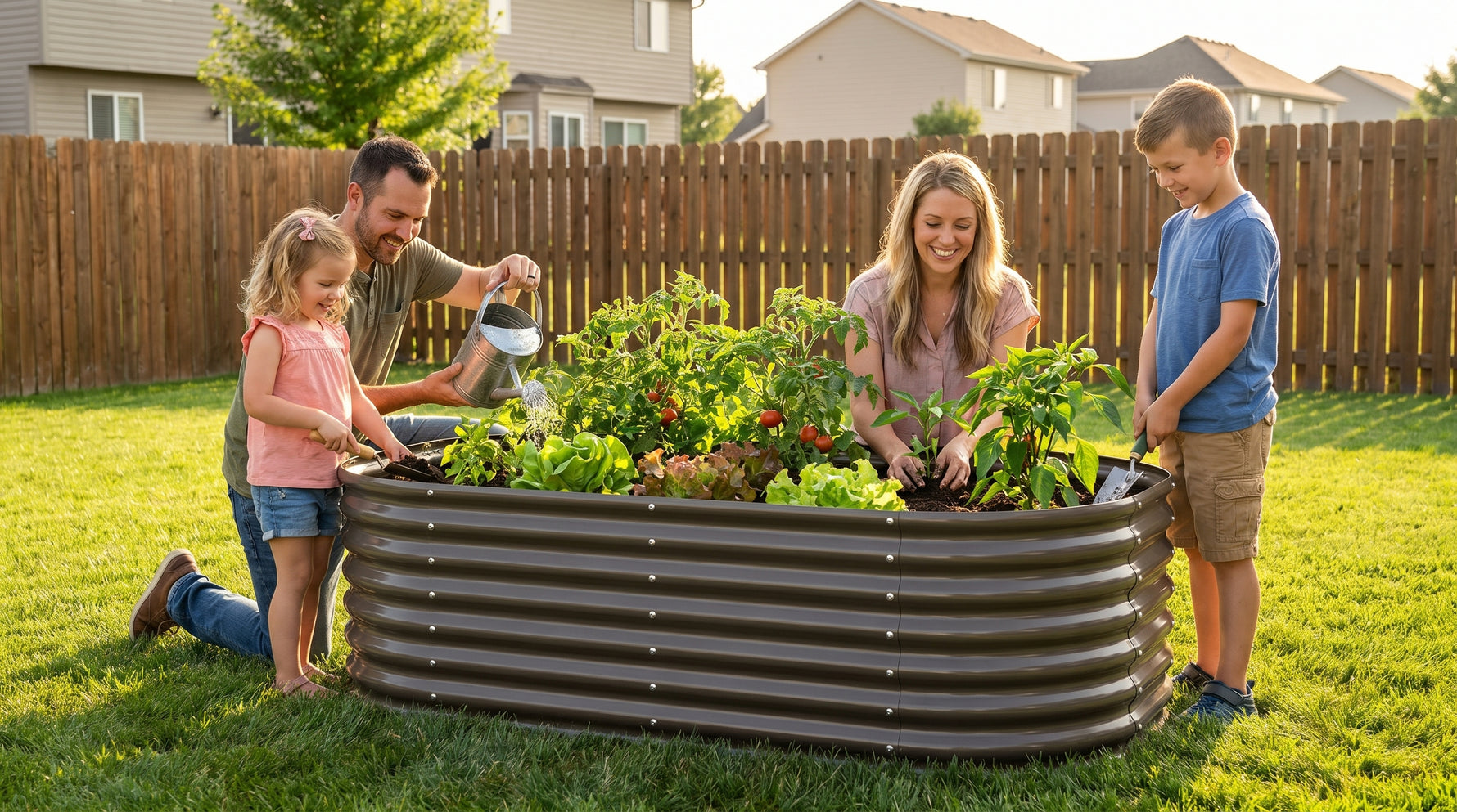 How Tending a Raised Bed Garden Can Reduce Screen Time for the Whole Family