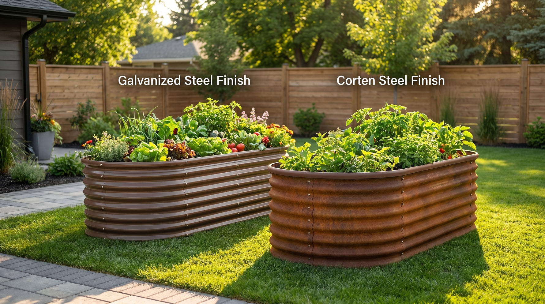 Galvanized Steel vs. Corten Steel Garden Beds: Which Holds Up Better Outdoors?