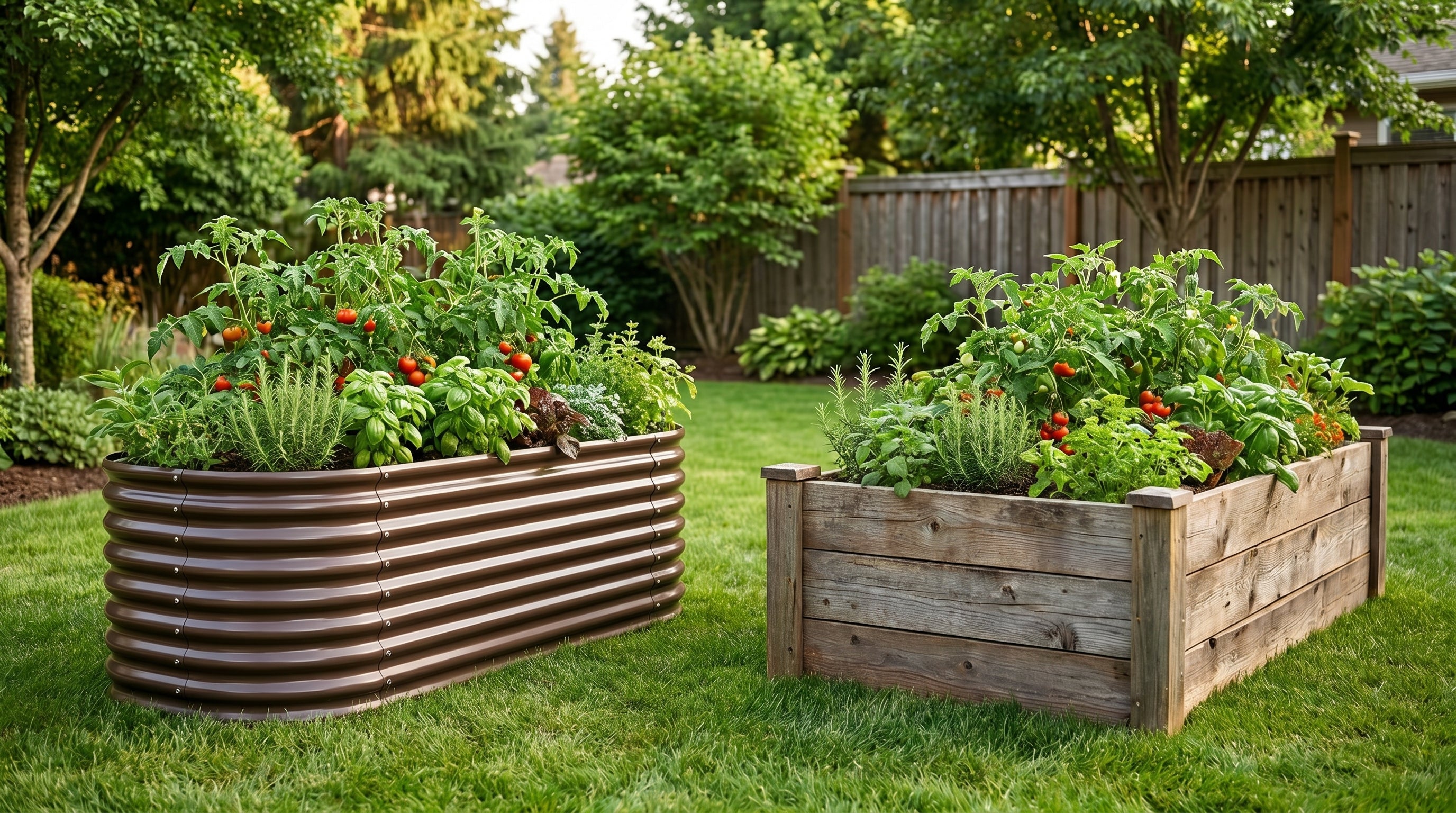 Galvanized Steel vs. Wood Raised Garden Beds: Which Is Better for Your Backyard?