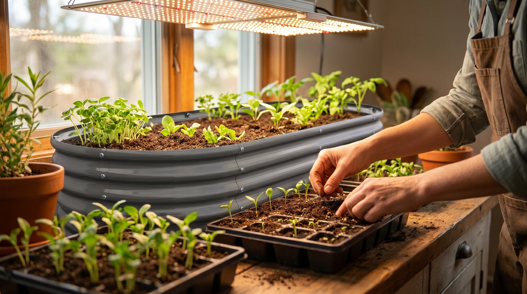 How to Start Seeds Indoors with LED Grow Lights Before Summer Ends