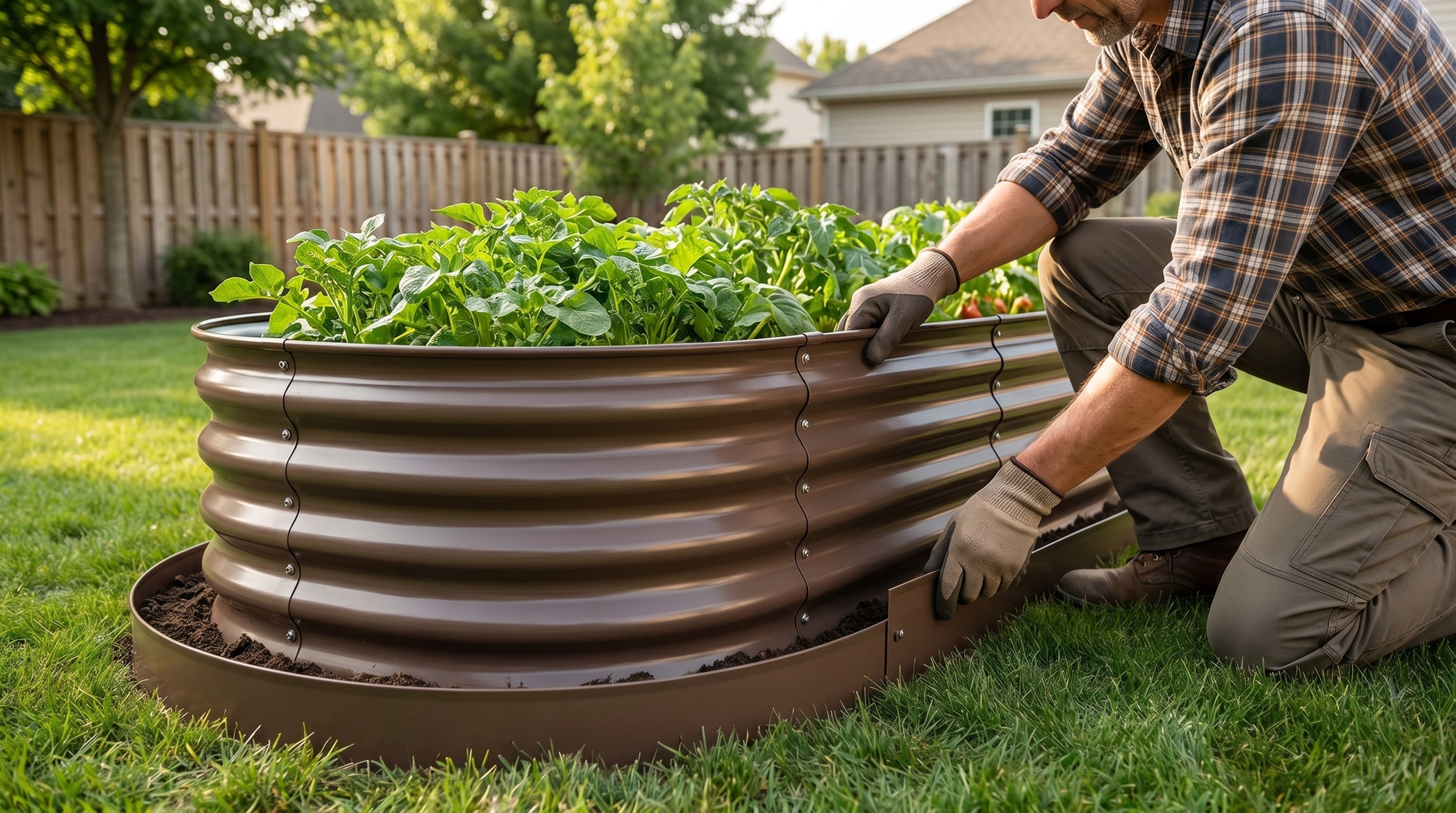 How to Use Garden Edging to Keep Weeds Out of Your Raised Beds