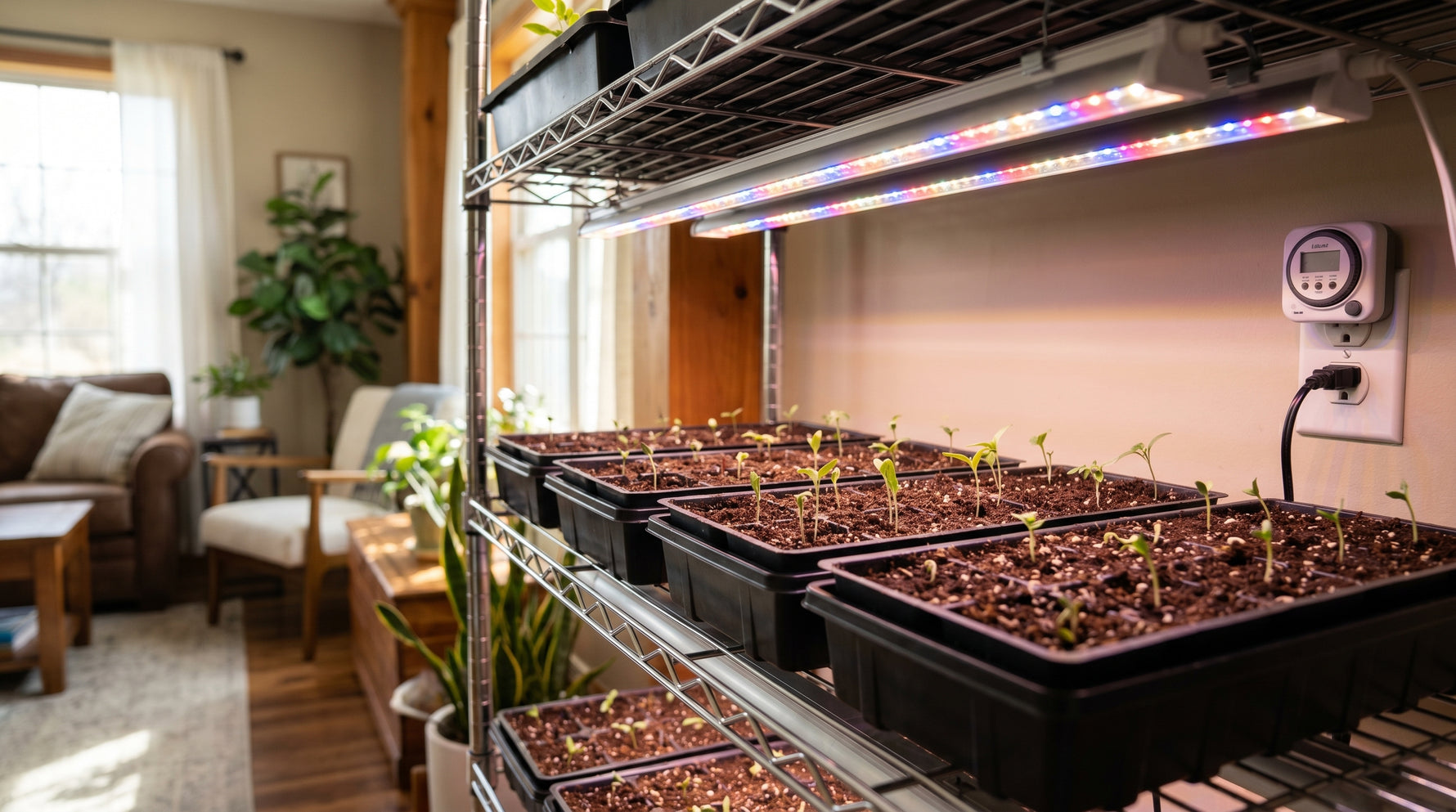 How to Use LED Grow Lights for Starting Seeds Indoors Before Spring