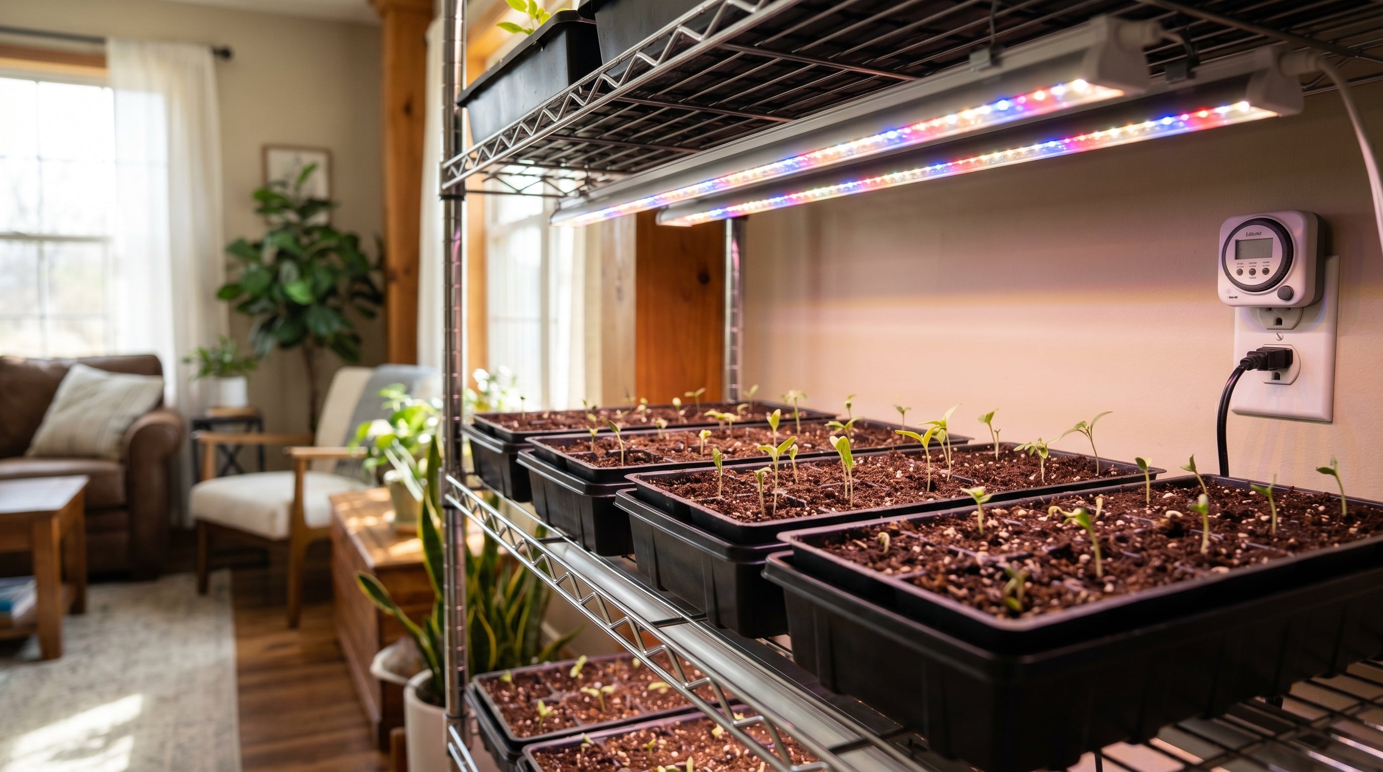 How to Use LED Grow Lights for Starting Seeds Indoors Before Spring