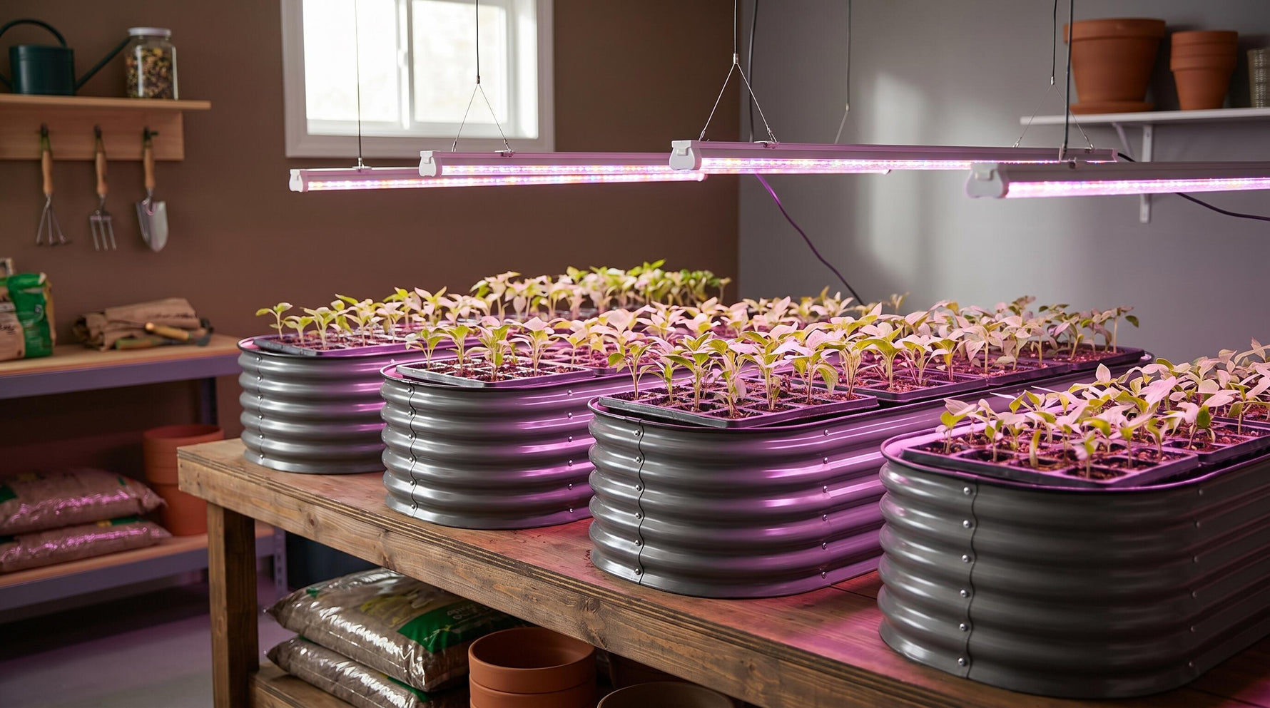 How to Use LED Grow Lights for Starting Seeds Indoors for Fall Planting