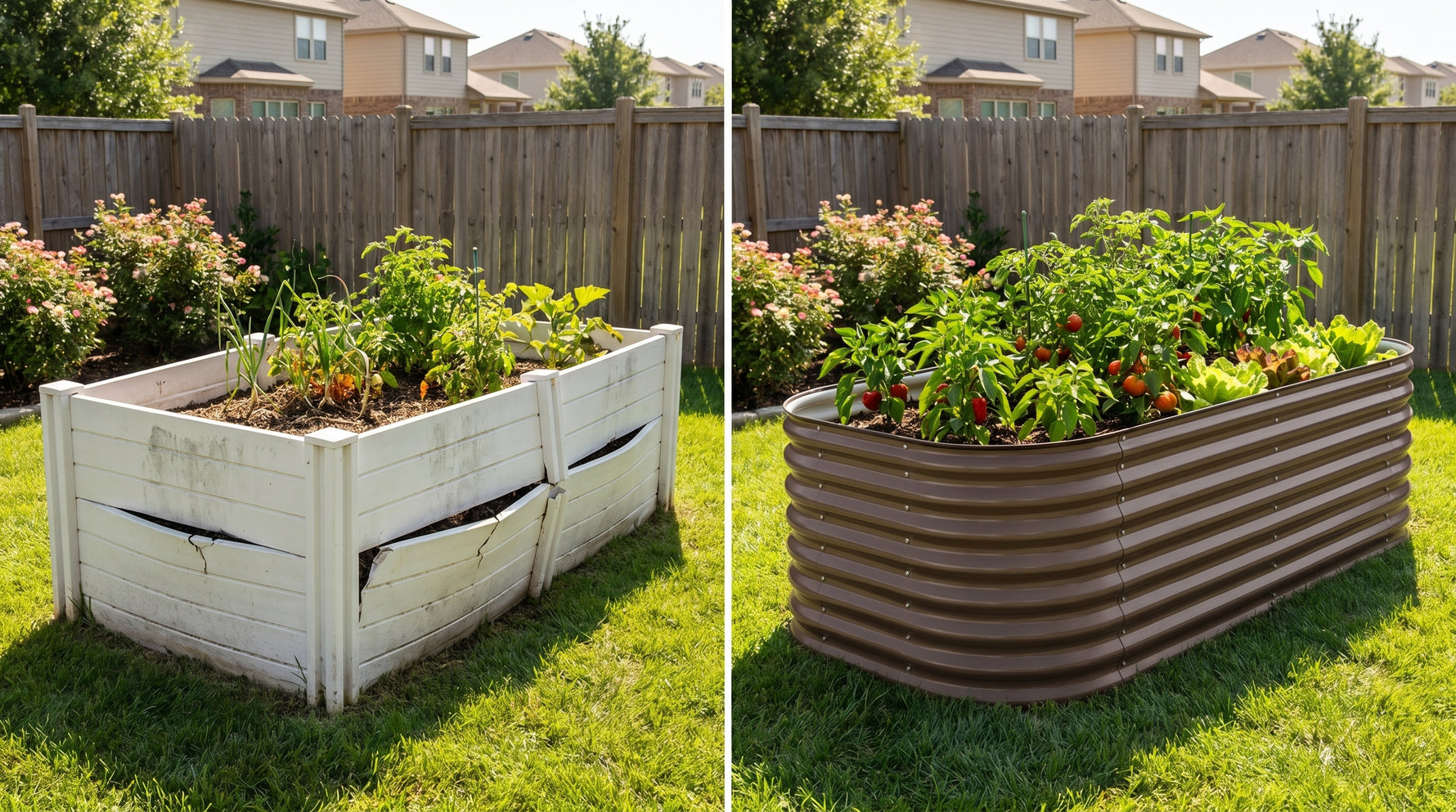 Plastic vs. Metal Raised Garden Beds in Summer Heat: Which One Wins?
