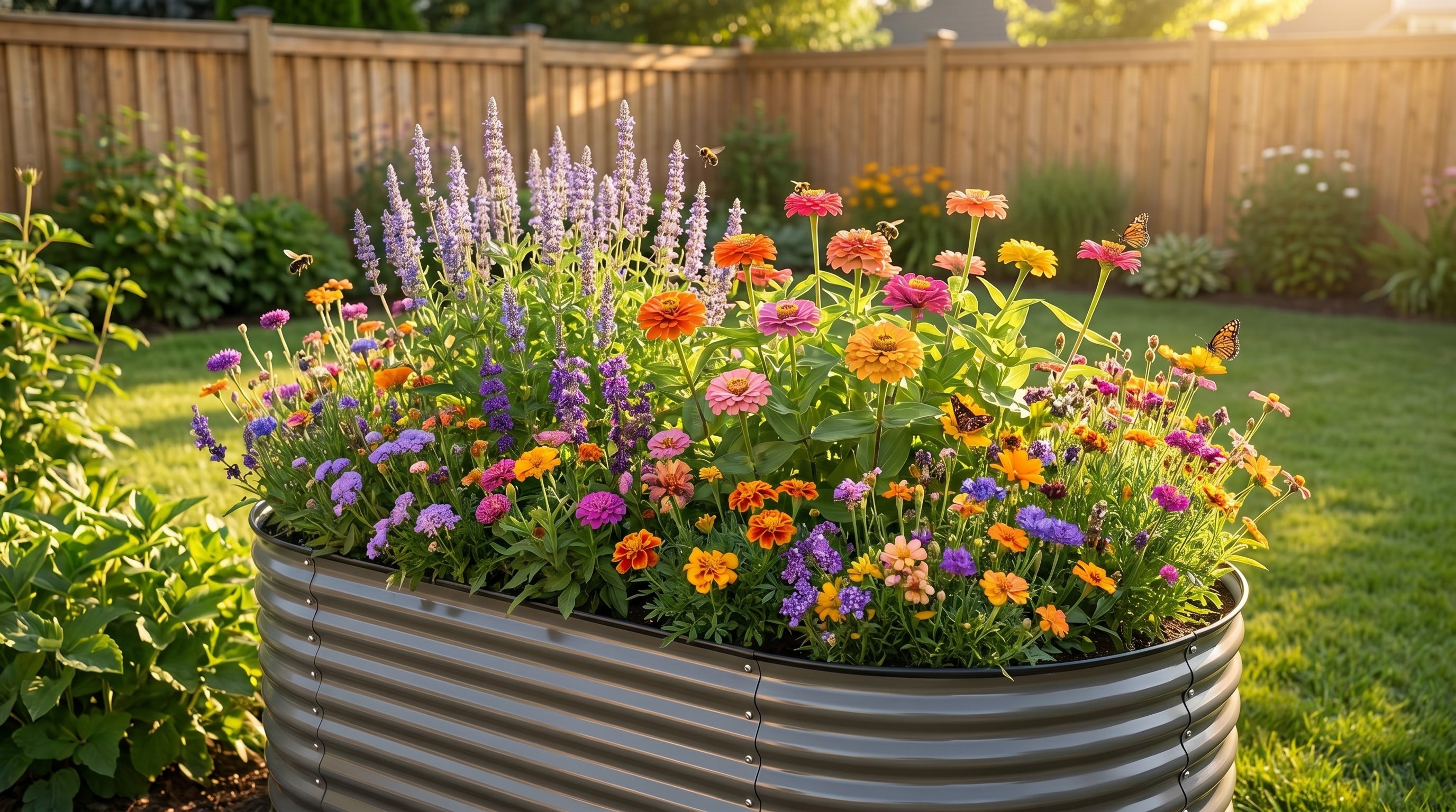 Best Flowers to Plant in a Raised Garden Bed for Pollinators This Spring