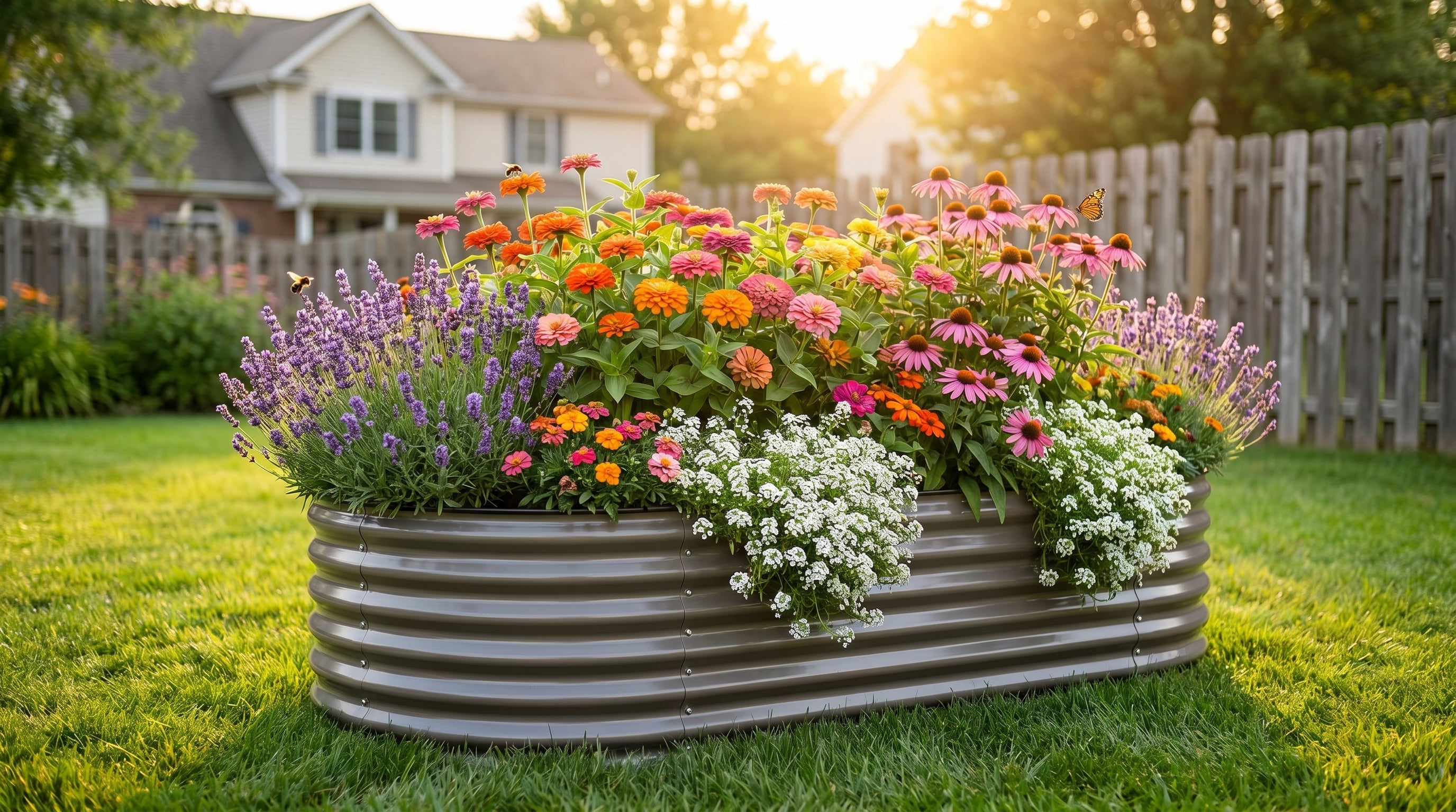 Best Flowers to Plant in a Raised Garden Bed for Pollinators This June
