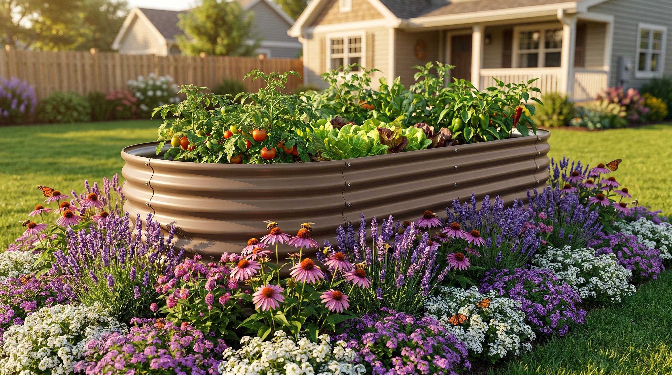 Best Pollinator-Friendly Plants for a Raised Garden Bed Border