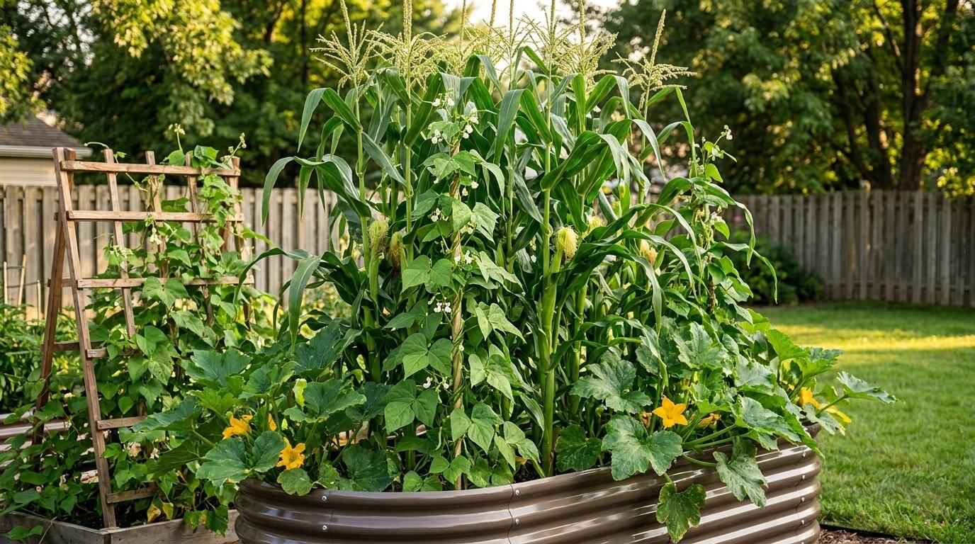 How to Design a Three-Sisters Raised Bed for Corn, Beans, and Squash