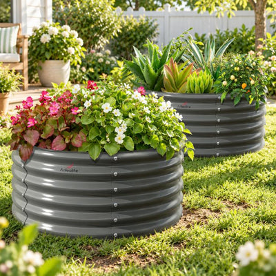 Round Raised Garden Beds