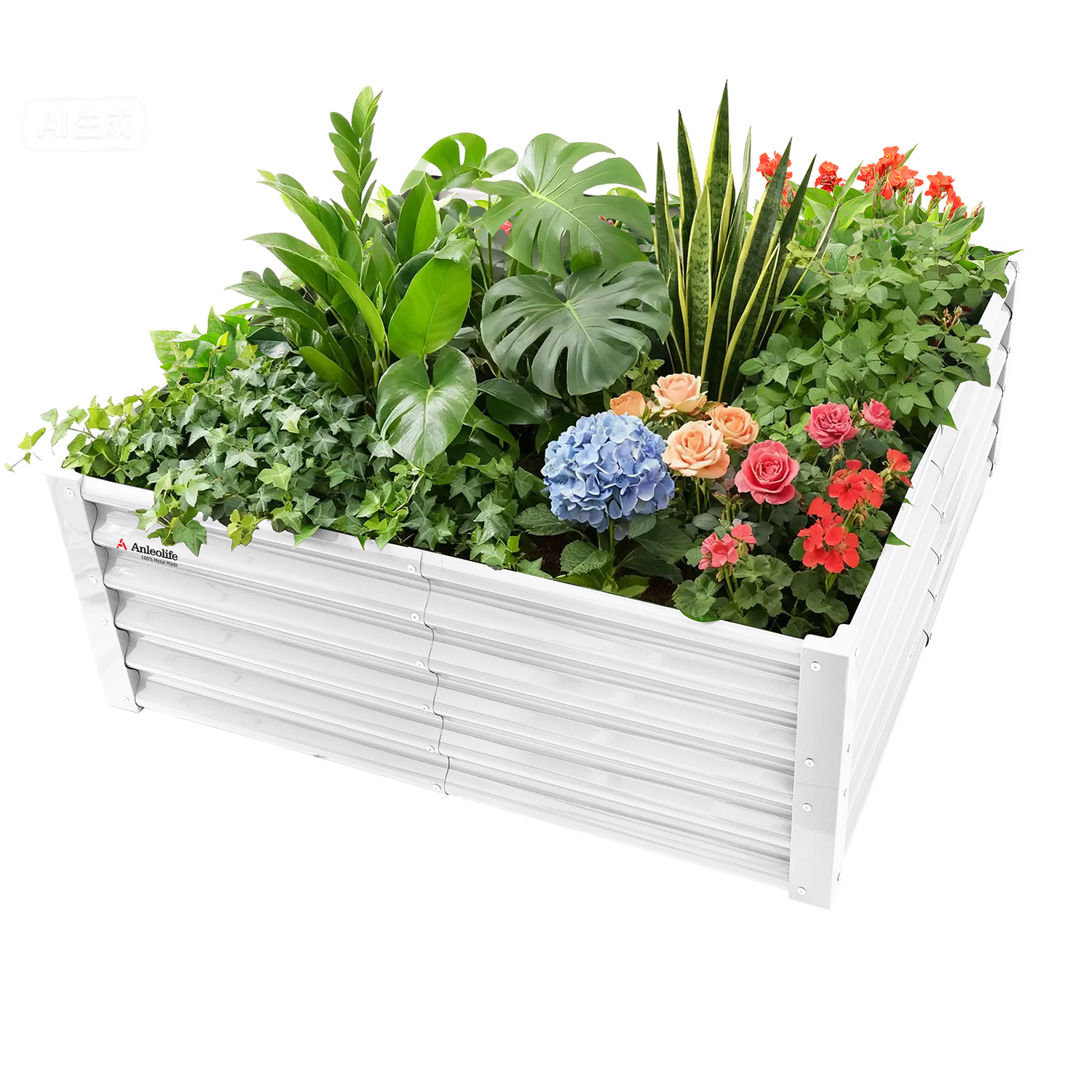 18" Tall 4x4 ft Easy Assembly Raised Garden Bed