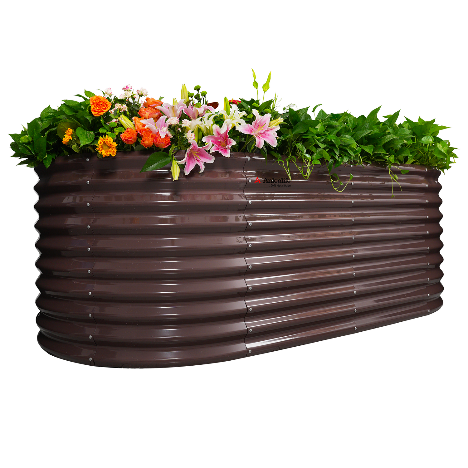 30" Extra Tall 8x4 ft Galvanized Steel Raised Garden Bed