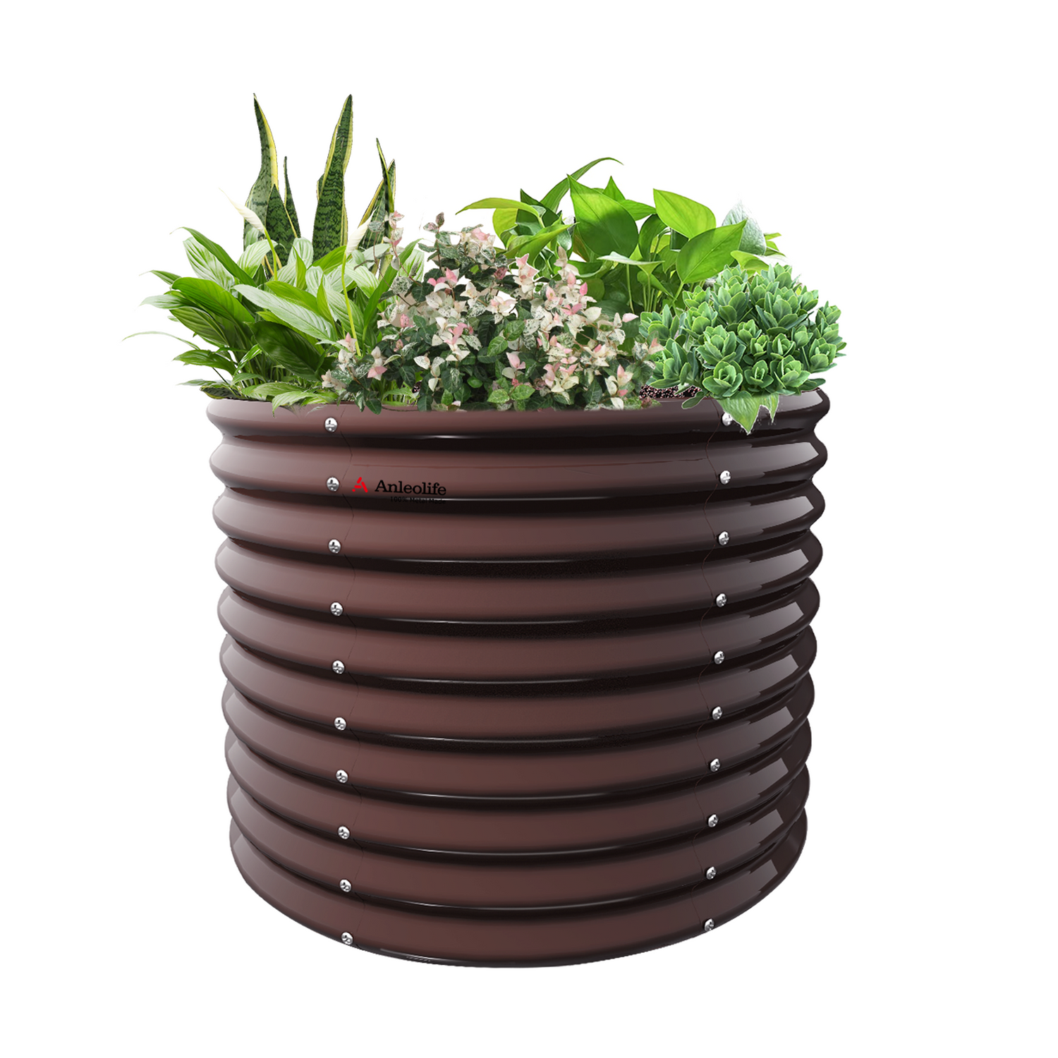 30" Extra Tall 36" Wide Round Easy Assembly Raised Garden Bed