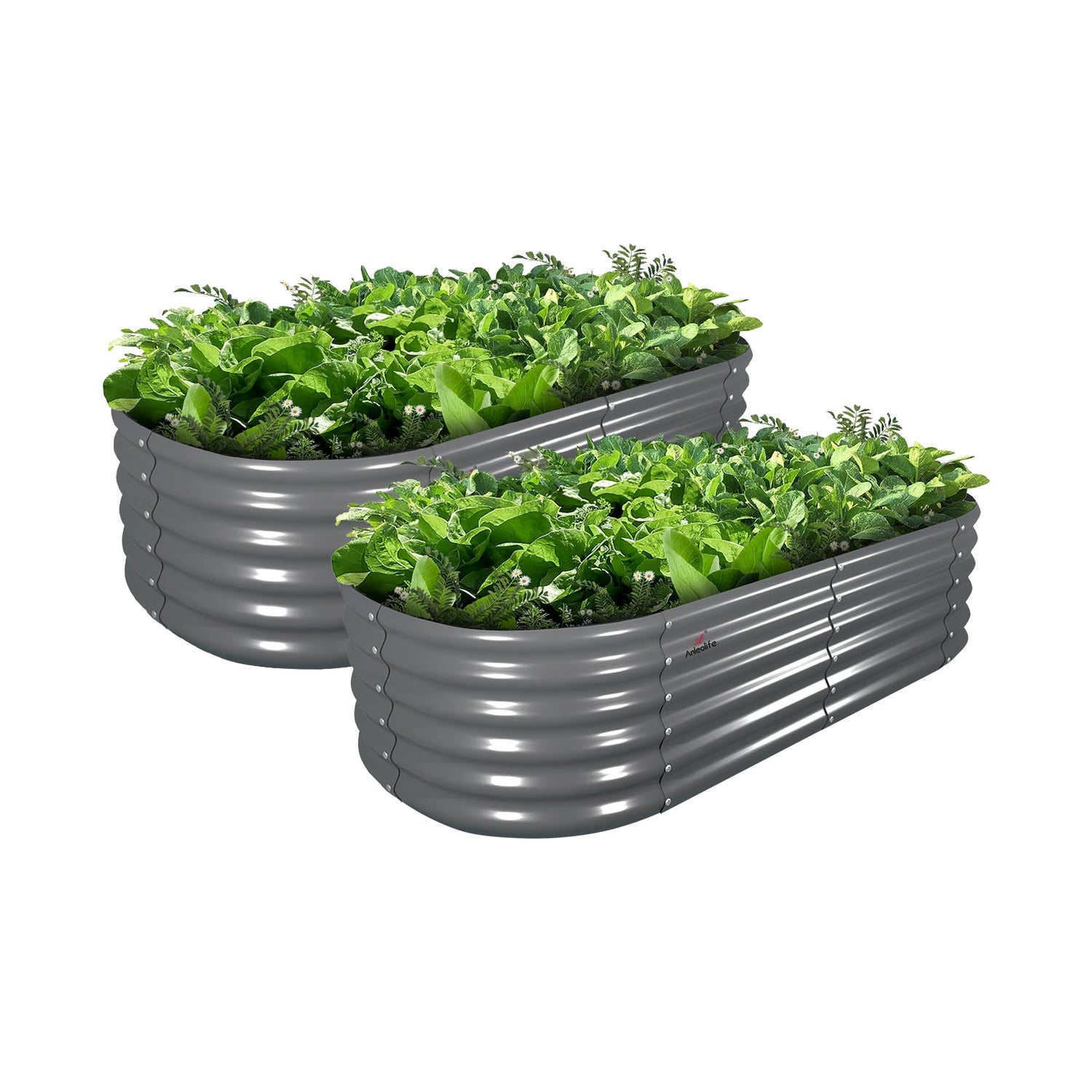 18" Tall 6x2 ft Modular Raised Garden Bed - Anleolife 