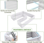 Collapsible storage rack with features highlighted on a white background 