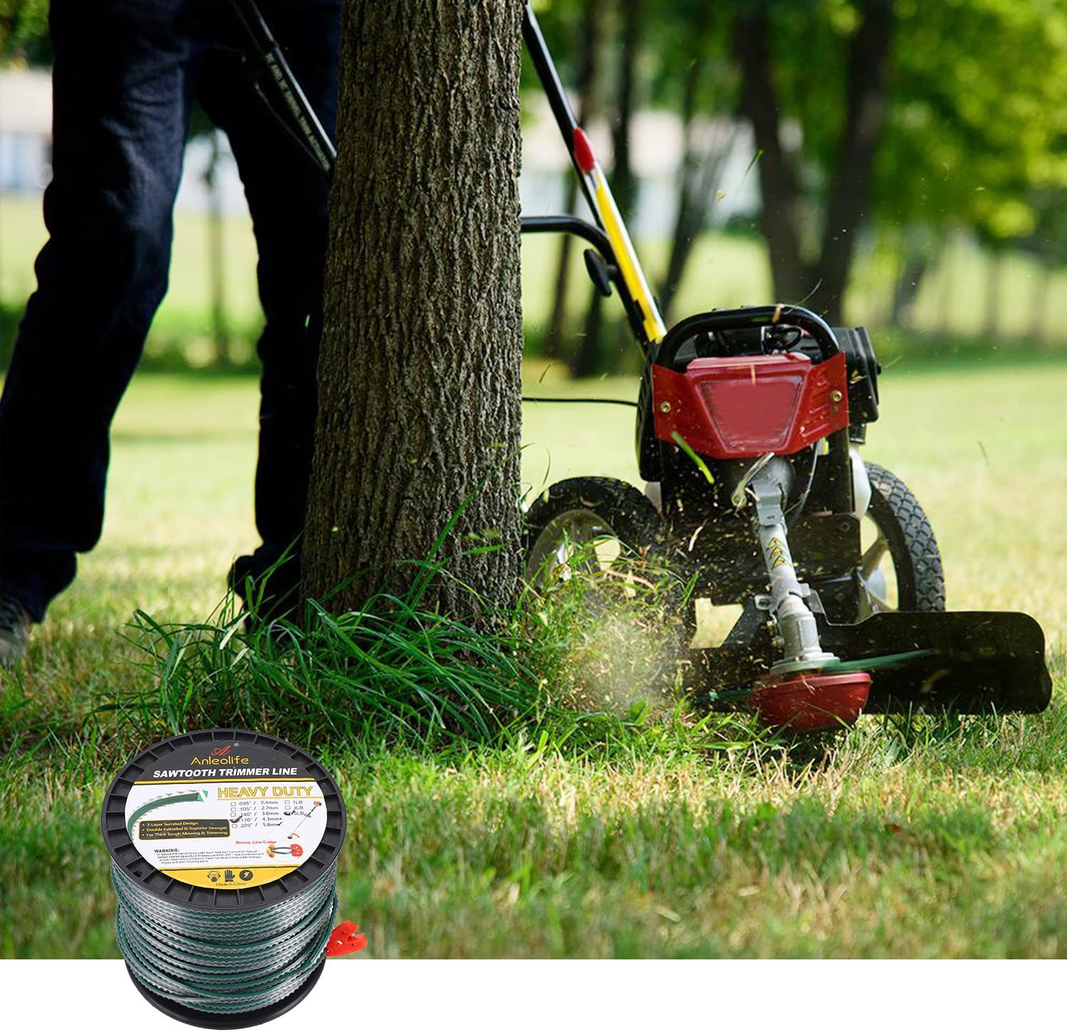 Sawtooth Trimmer Line 5lbs .170'' | Bonus Line Cutter – Anleolife