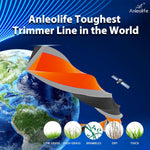 1-Pound ZT3 Pro Heavy Duty Twisted Trimmer Line Donut,3-Component Tri-Extrusion - Anleolife