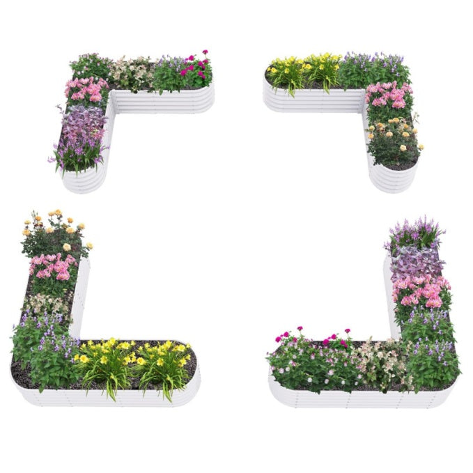 18" Tall 6x6 ft Heart Shape Raised Garden Bed - Anleolife 