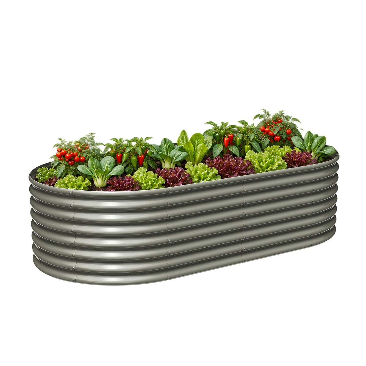 24" Extra Tall 8x4 ft Rust-Resistant Raised Garden Bed