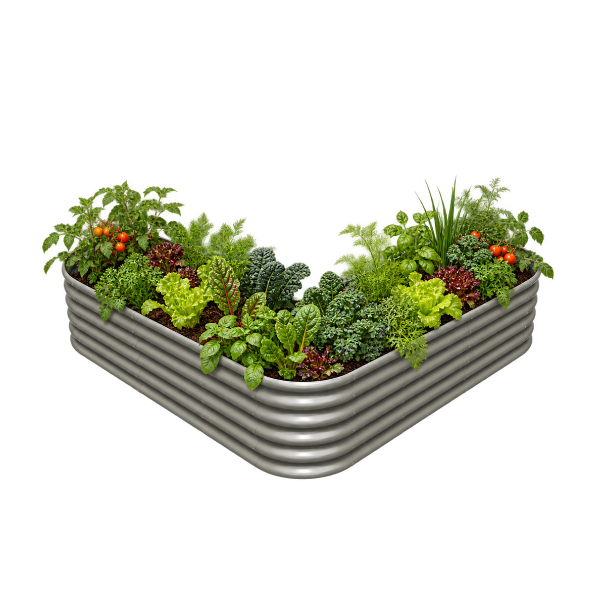 18" Tall 6.8x6.8 ft Rust-Resistant Raised Garden Bed