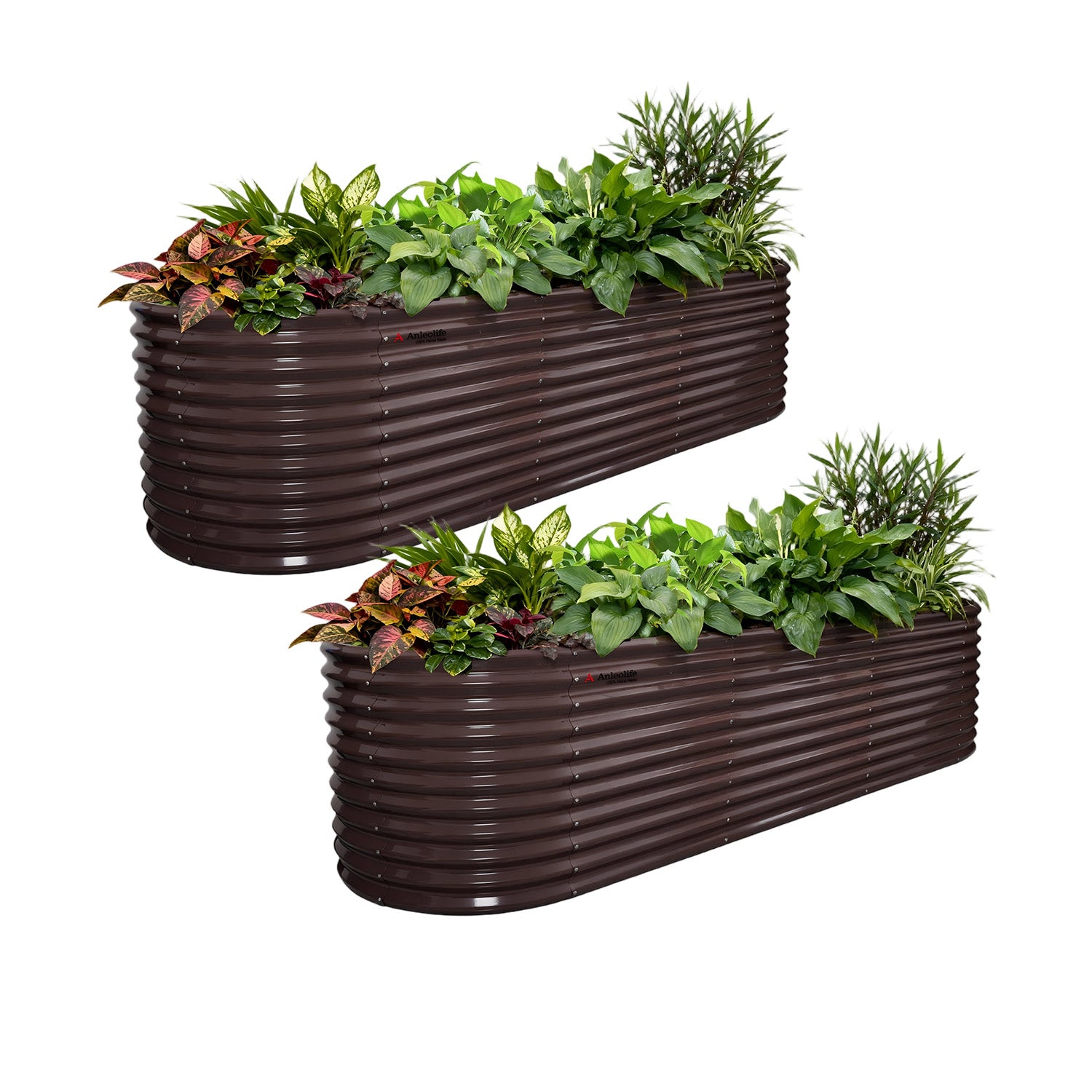 30" Extra Tall 10x3 ft Heavy Duty Raised Garden Bed (Set of 2)