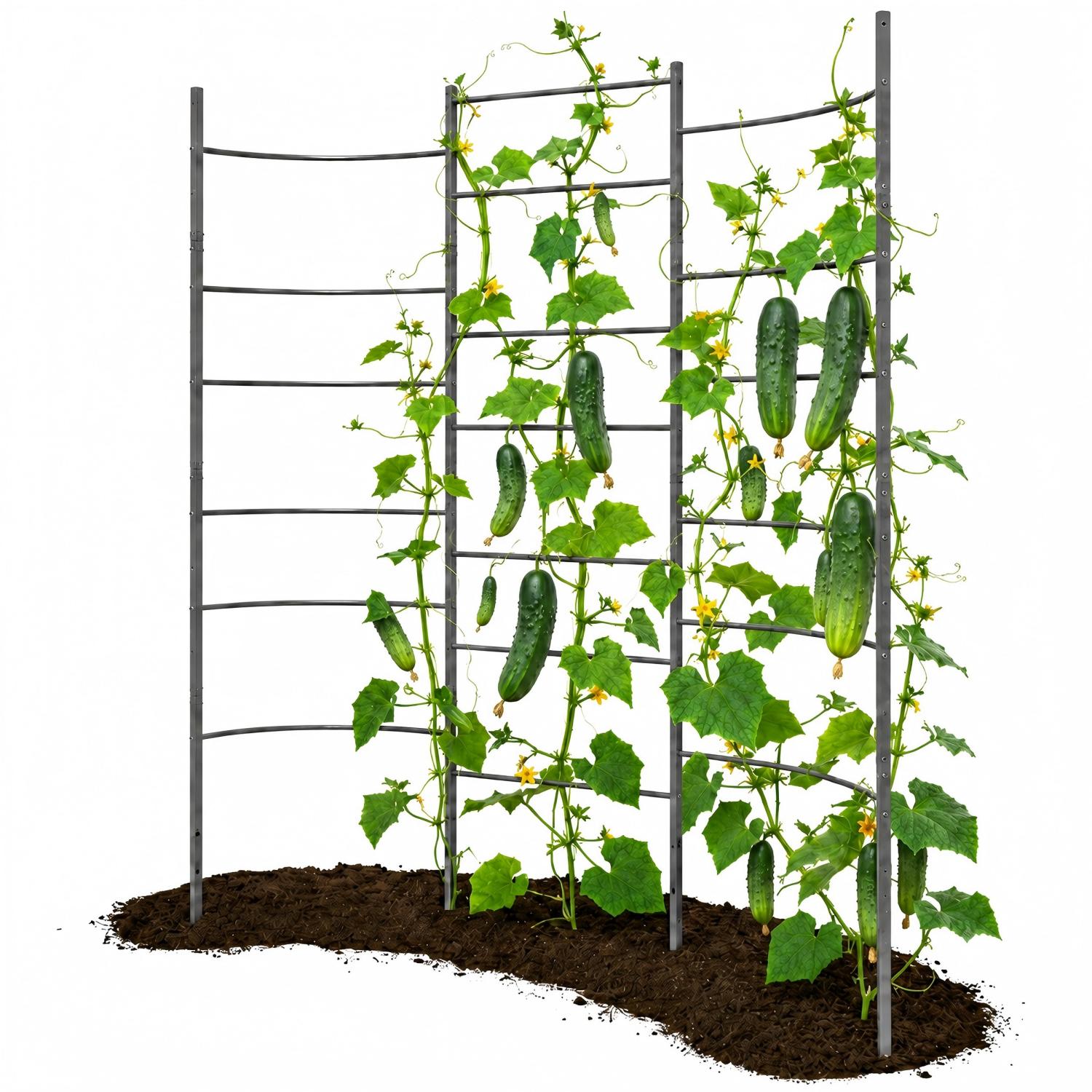6 FT Heavy-Duty Metal Garden Trellis for Raised Beds & Vertical Growing